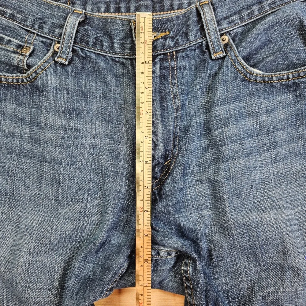 Y2K Levi's 514 Slim Straight Jeans Mens 34x34 Blue Denim Cotton Casual Classic